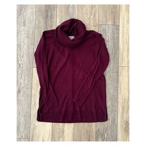 ⚜️ KENAR ⚜️ 100% Merino Wool Deep Red/Burgundy Cowl Neck Sweater
